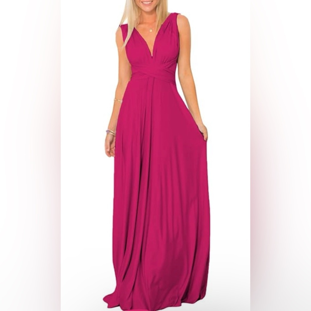 💖💎💎IwemekElegant Pink Maxi Dress